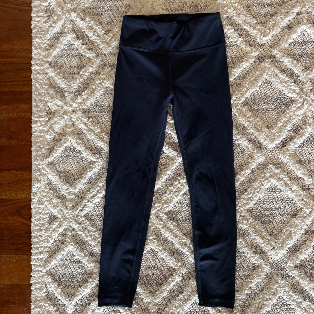 Athleta Girl Chit Chat Leggings Navy Blue, Size L